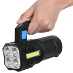 Акумуляторний ліхтар-прожектор LED 2в1