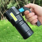 Акумуляторний ліхтар-прожектор LED 2в1