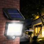 Вуличний LED-ліхтар з датчиком руху та сонячною батареєю
