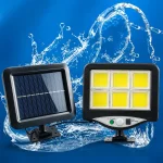 Вуличний LED-ліхтар з датчиком руху та сонячною батареєю