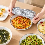 Універсальні фольговані багаторазові кришки на тарілку 11-30 см, 50 шт.