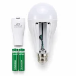 Комплект: ручний ліхтар 100W + 2 шт акумуляторні лампочки 20W