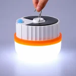 LED-лампа акумуляторна з сонячною панеллю 2400 мА·год, 3 режими