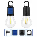 Підвісна LED-лампа з сонячною панеллю та акумулятором