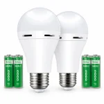 Комплект: ручний ліхтар 100W + 2 шт акумуляторні лампочки 20W