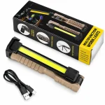 Акумуляторний ліхтар з магнітом і гачком, Power Bank, поворот 180°