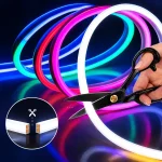 Розумна неонова LED-стрічка 5 м, bluetooth керування з телефону + пульта