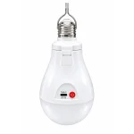 Акумуляторна лампочка в цоколь з зарядкою Type-C, 20 Вт, 2×18650